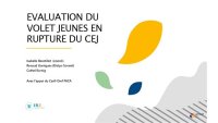 Évaluation du volet jeunes en rupture du CEJ