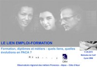 Le lien emploi-formation