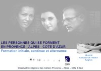 Les personnes qui se forment en Provence - Alpes - Côte d'azur