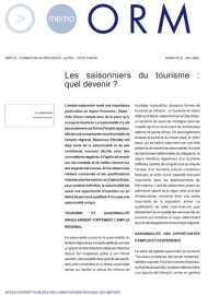 Les saisonniers du tourisme : quel devenir<small class="fine d-inline"> </small>?