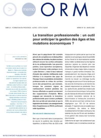 La transition professionnelle : un outil pour anticiper la gestion des âges et les mutations économiques<small class="fine d-inline"> </small>?