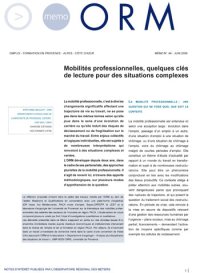 Mobilités professionnelles, quelques clés de lecture pour des situations complexes