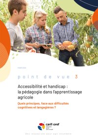 Accessibilité et handicap : la pédagogie dans l'apprentissage agricole (tome 1)
