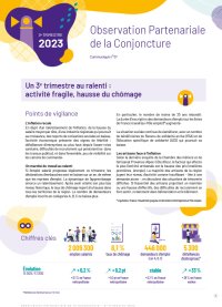 Un 3<sup class="typo_exposants">e</sup> trimestre au ralenti : activité fragile, hausse du chômage