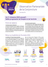 Un 2<sup class="typo_exposants">e</sup> trimestre 2024 poussif : faible progression de l'emploi et de l'activité