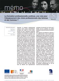 La formation professionnelle continue, une voie pour l'élargissement des choix professionnels des femmes et des hommes<small class="fine d-inline"> </small>?