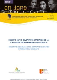 Enquête sur le devenir des stagiaires de la formation professionnelle qualifiante