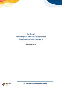 Benchmark : L'intelligence artificielle au service de l'outillage emploi-formation