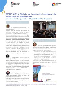Les actes matinale des métiers de la mer 