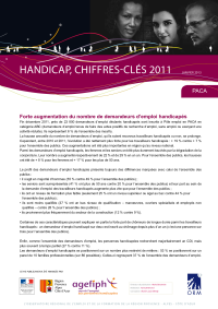 Handicap, chiffres-clés 2011