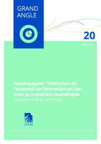 Accompagner l'évolution de l'appareil de formation en lien avec la transition numérique