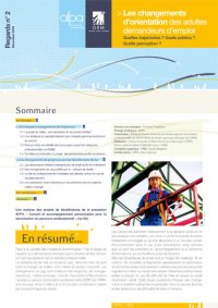 Les changements d'orientation des adultes demandeurs d'emploi