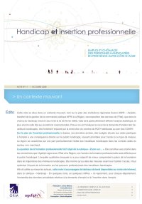 Un contexte mouvant