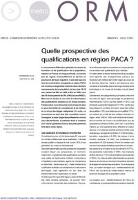 Quelle prospective des qualifications en région PACA<small class="fine d-inline"> </small>?