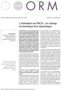 L'animation en PACA : un champ économique très dynamique