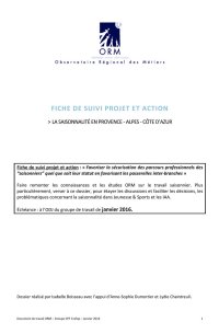 La saisonnalité en PACA