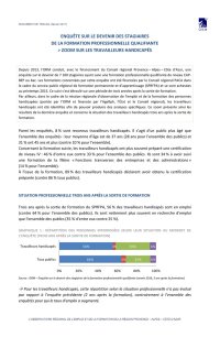 Enquête sur le devenir des stagiaires de la formation professionnelle qualifiante