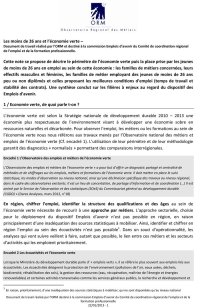 Jeunes de moins de 26 ans et économie verte